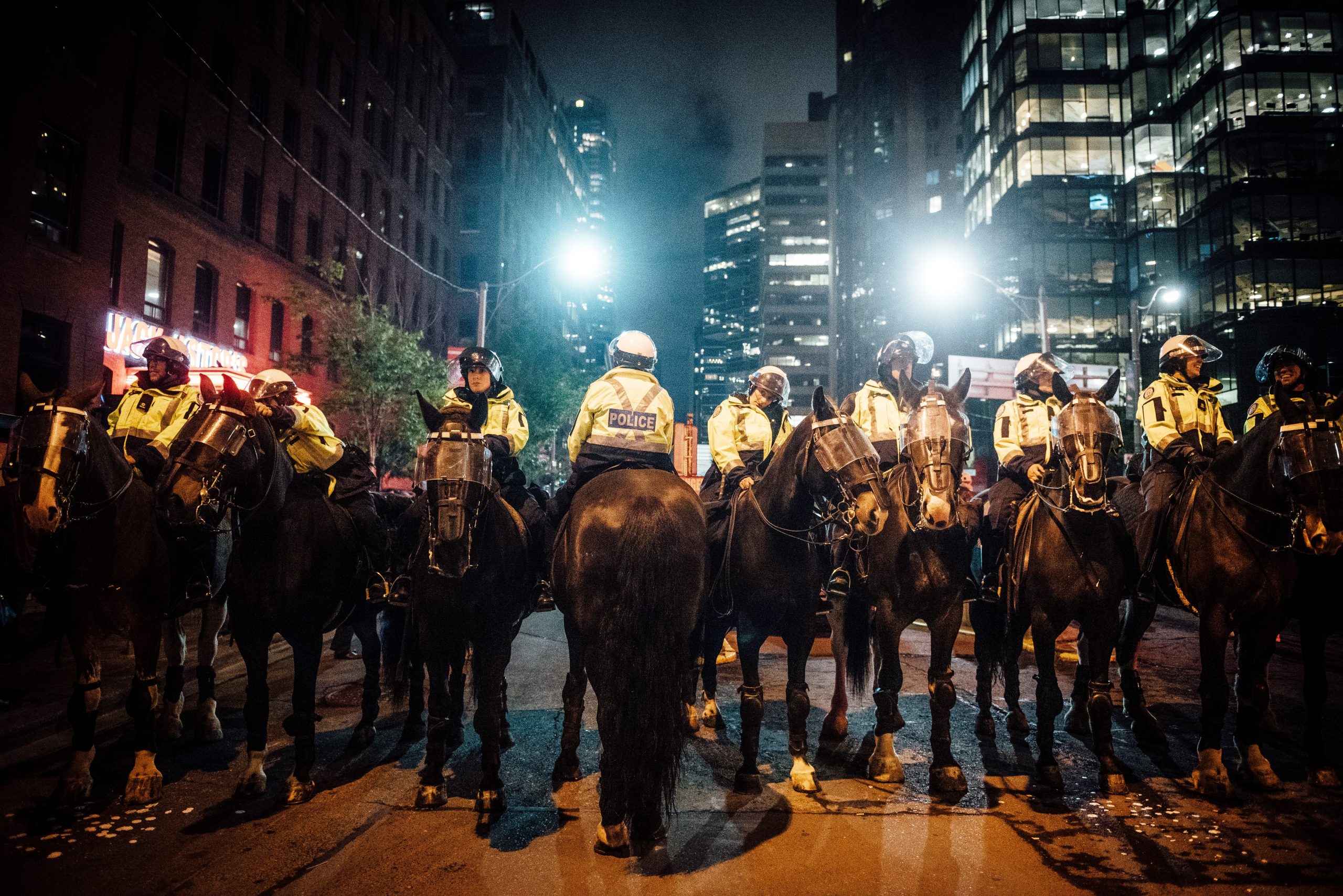 group-of-policemen-on-horse-2834173